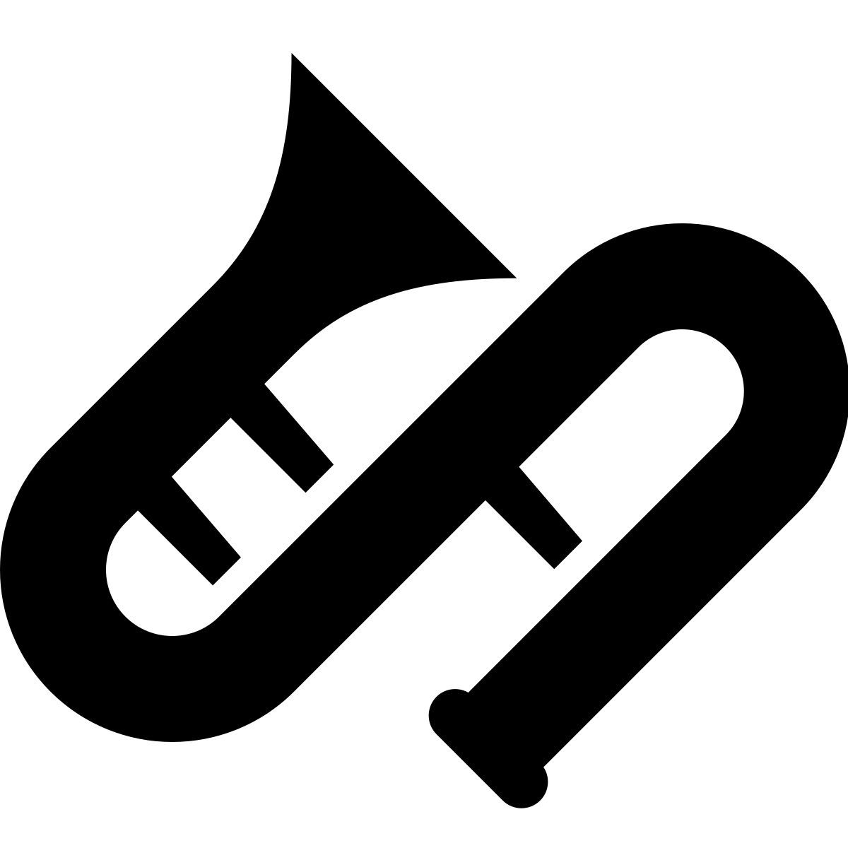 glyph neue style posaune icon