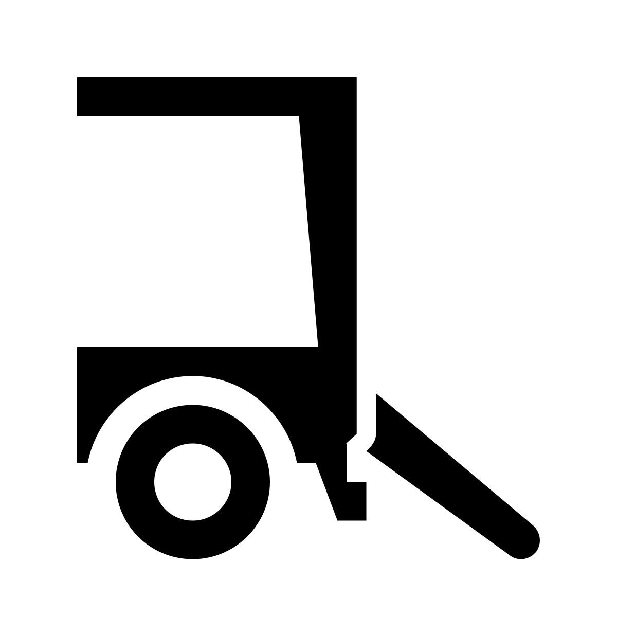 glyph neue style truck ramp icon