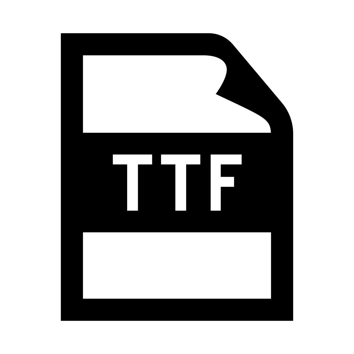 glyph neue style ttf icon