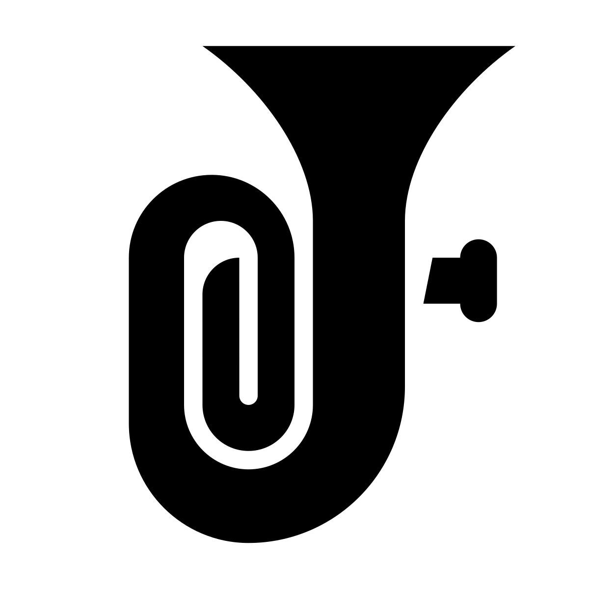 glyph neue style tuba icon