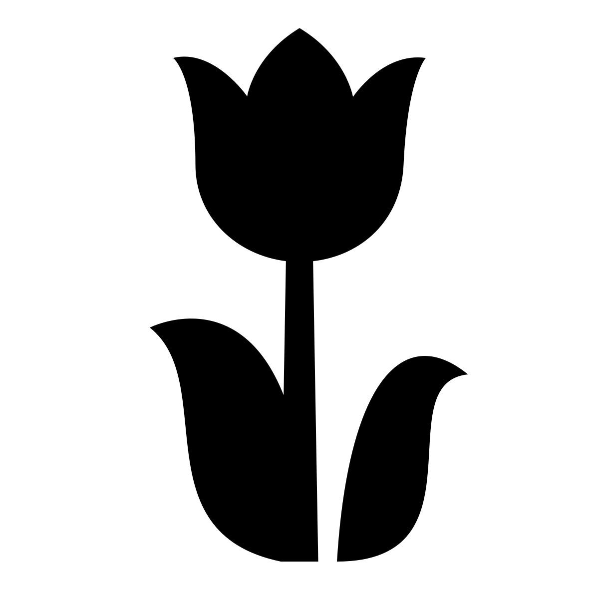 glyph neue style tulipán icon