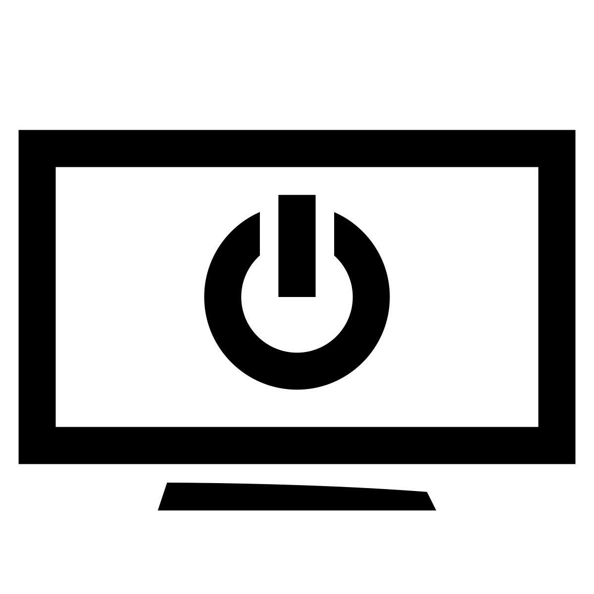 glyph neue style tv on icon