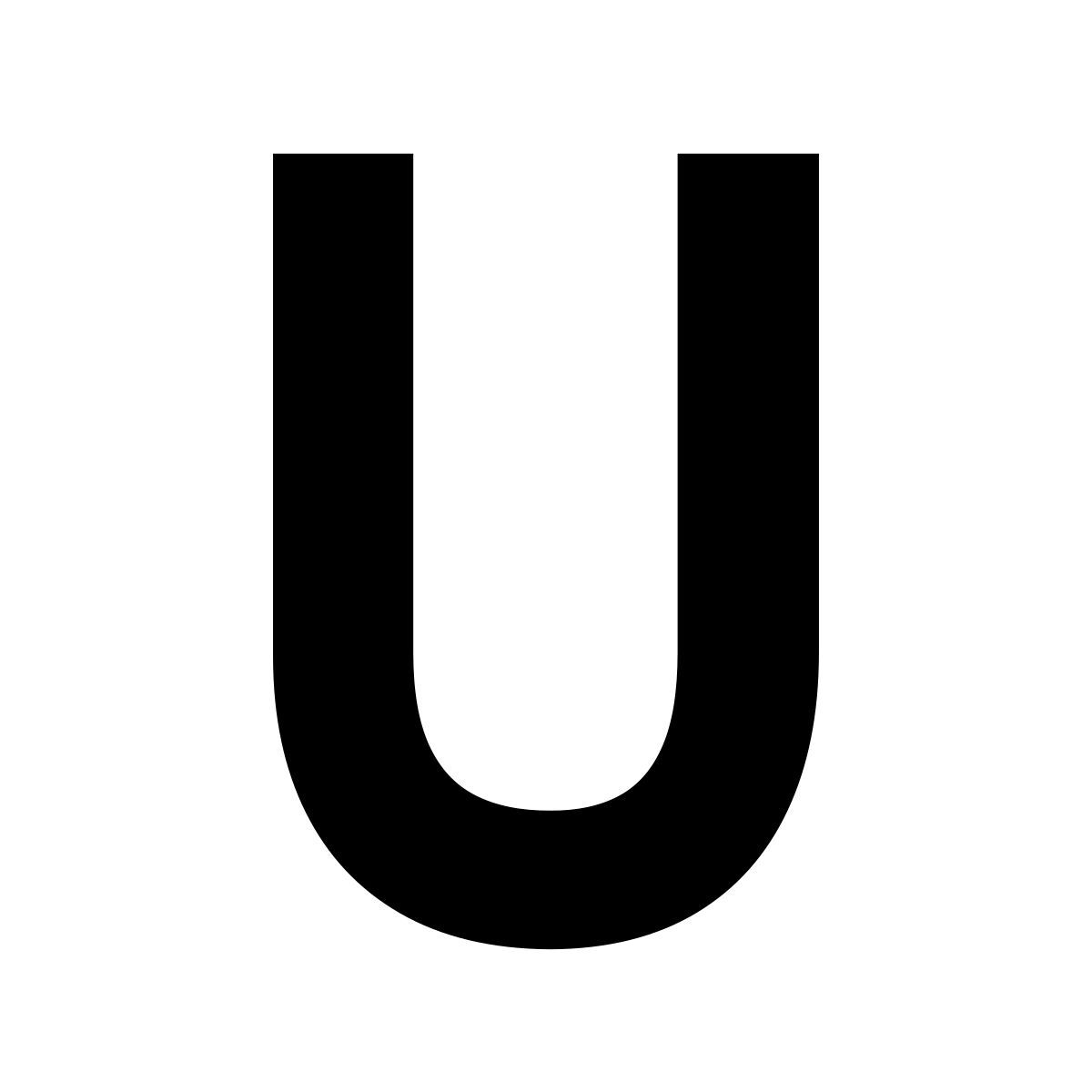 glyph neue style u icon