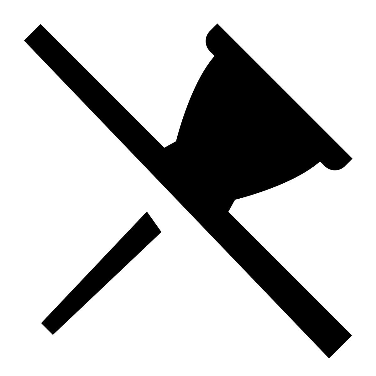 glyph neue style desafixar icon