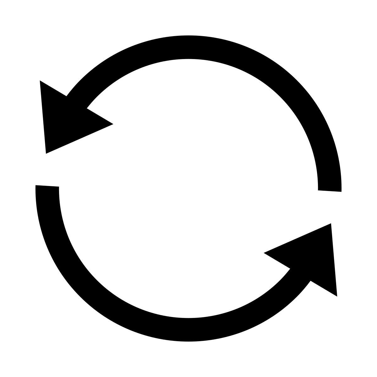 glyph neue style 왼쪽 회전 업데이트 icon