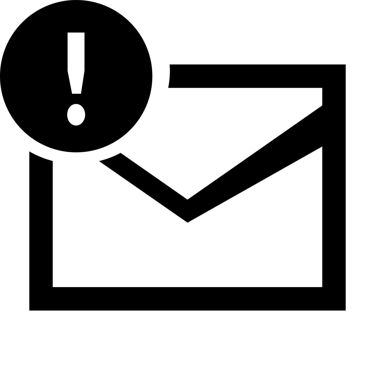 glyph neue style urgent message icon