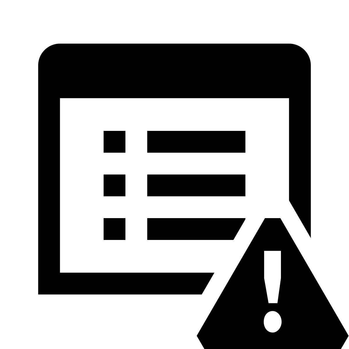 glyph neue style eigenschaft: dringend icon