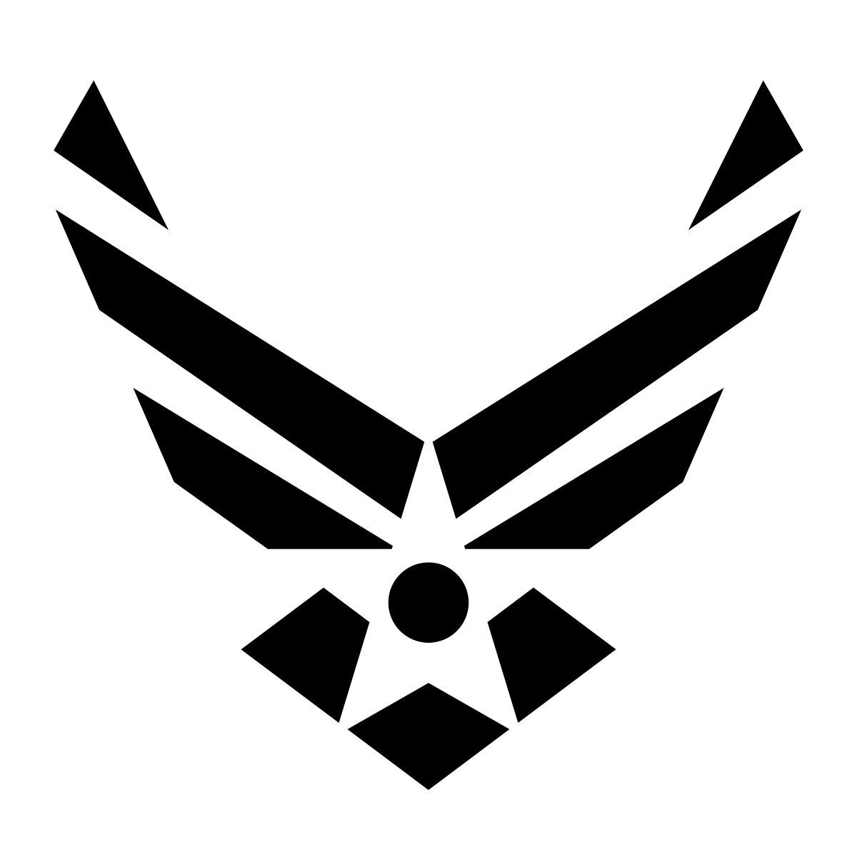 glyph neue style us air force icon
