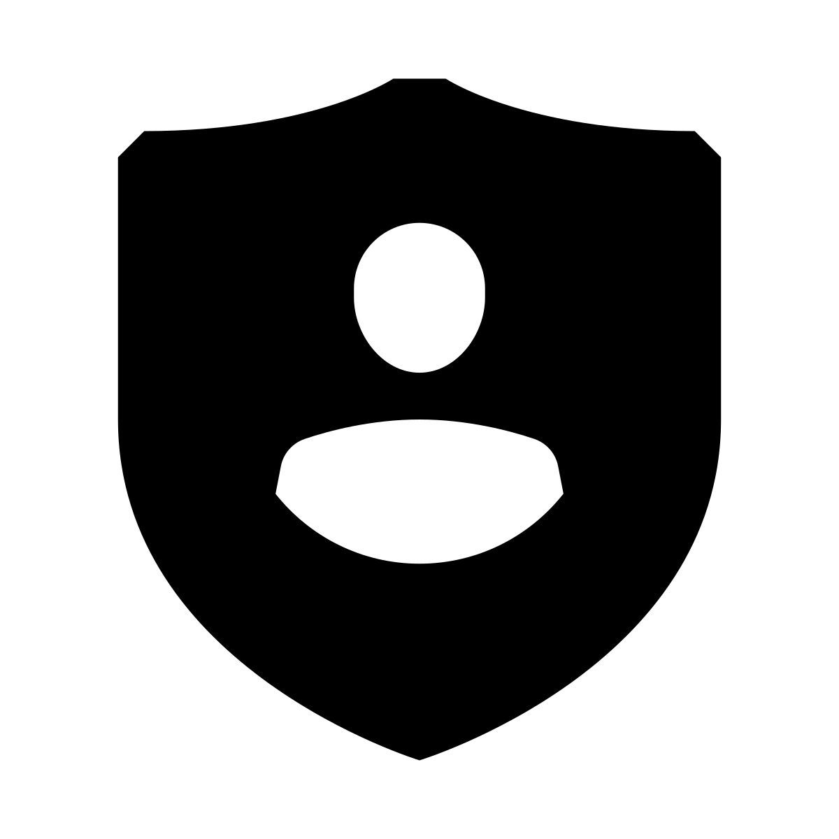 glyph neue style user shield icon