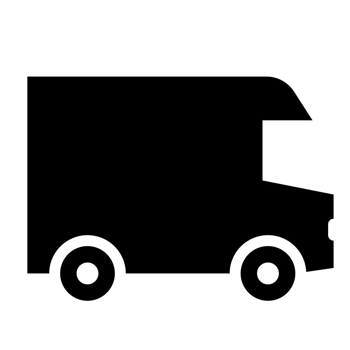 glyph neue style lieferwagen icon