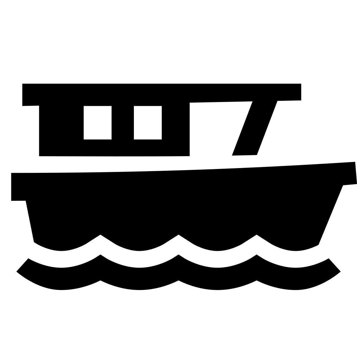 glyph neue style vaporetto icon
