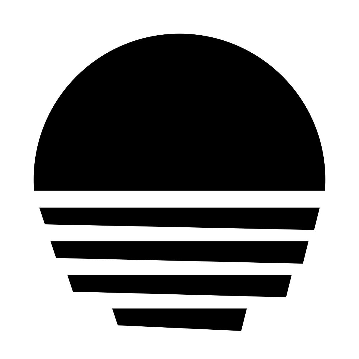glyph neue style vaporwave icon