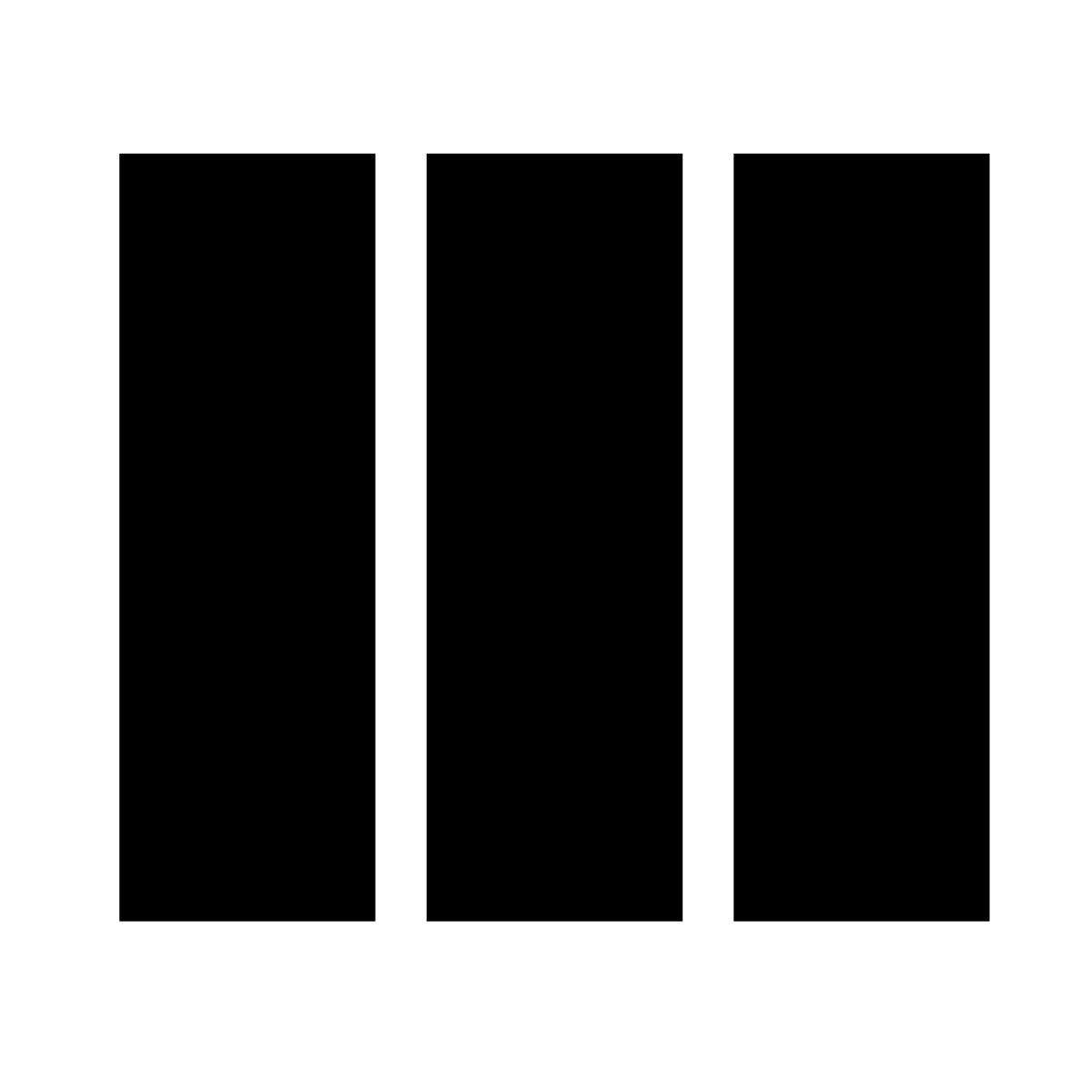 glyph neue style spalten ansicht icon
