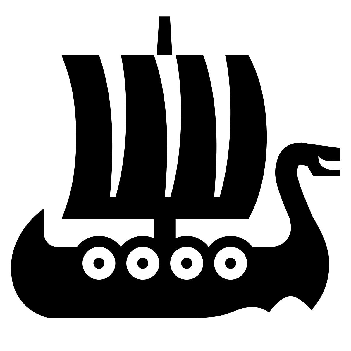 glyph neue style nave vichinga icon