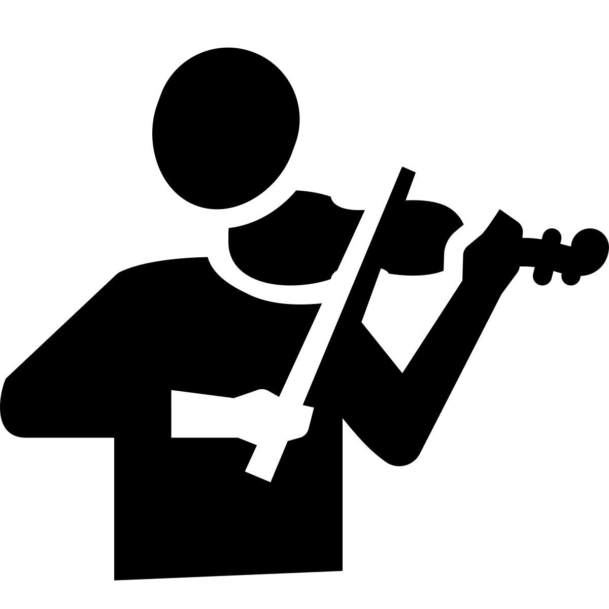 glyph neue style violinist icon
