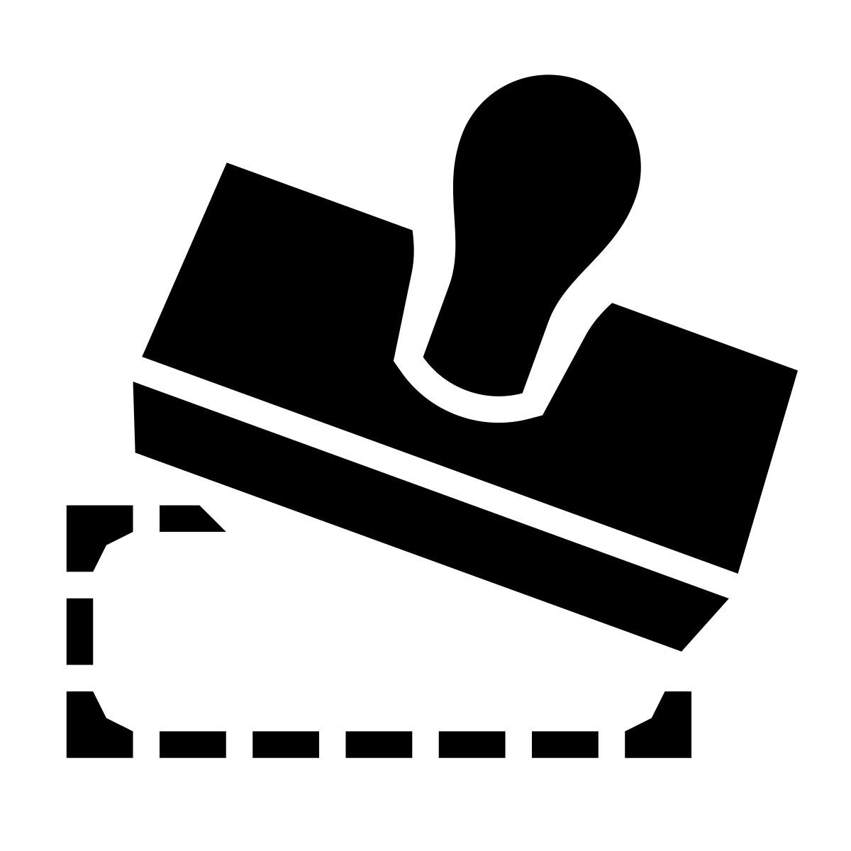 glyph neue style francobollo icon
