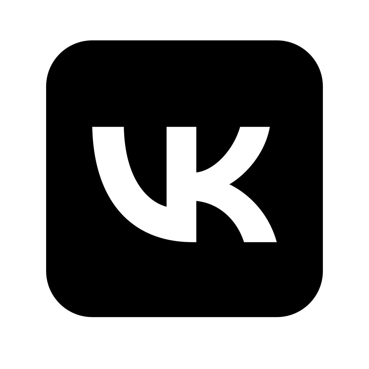 glyph neue style vk.com icon
