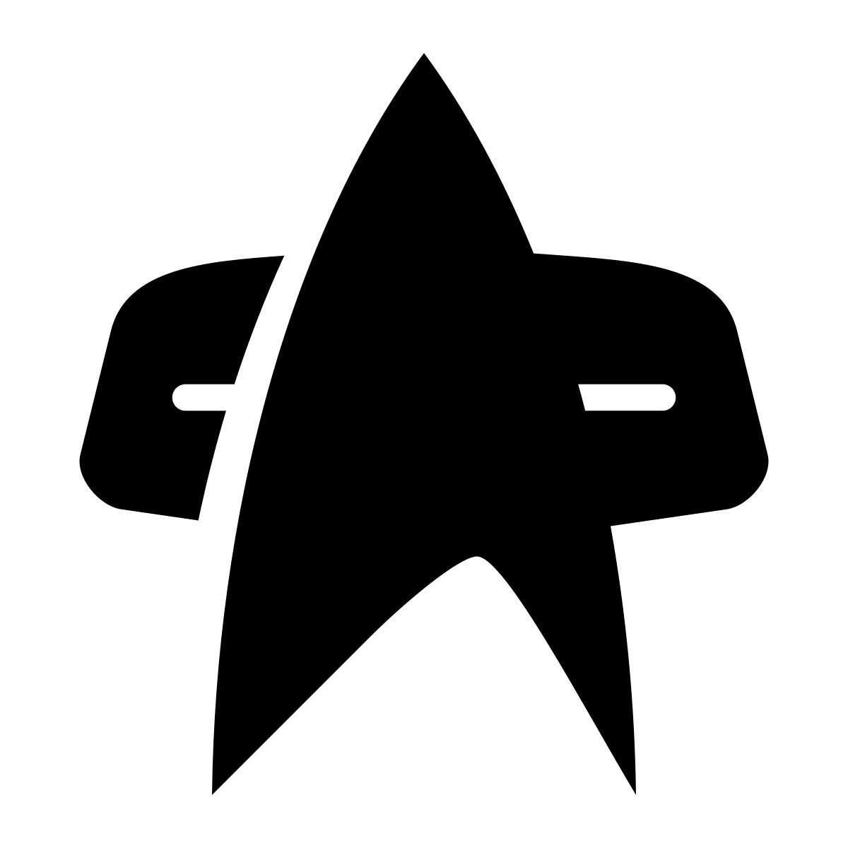glyph neue style distintivo da voyager icon