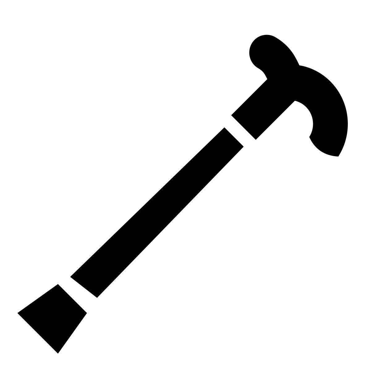glyph neue style cane icon