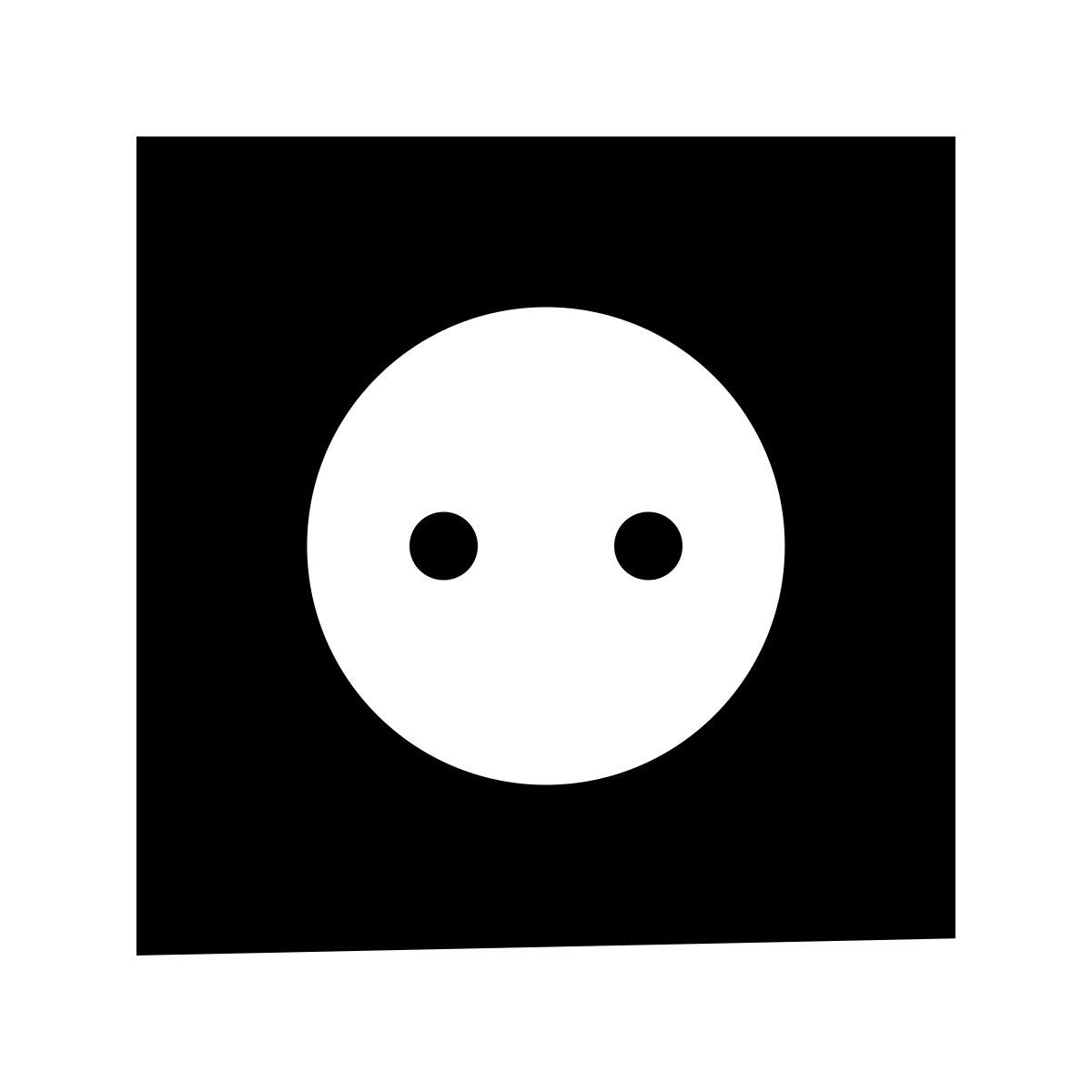 glyph neue style wall socket icon
