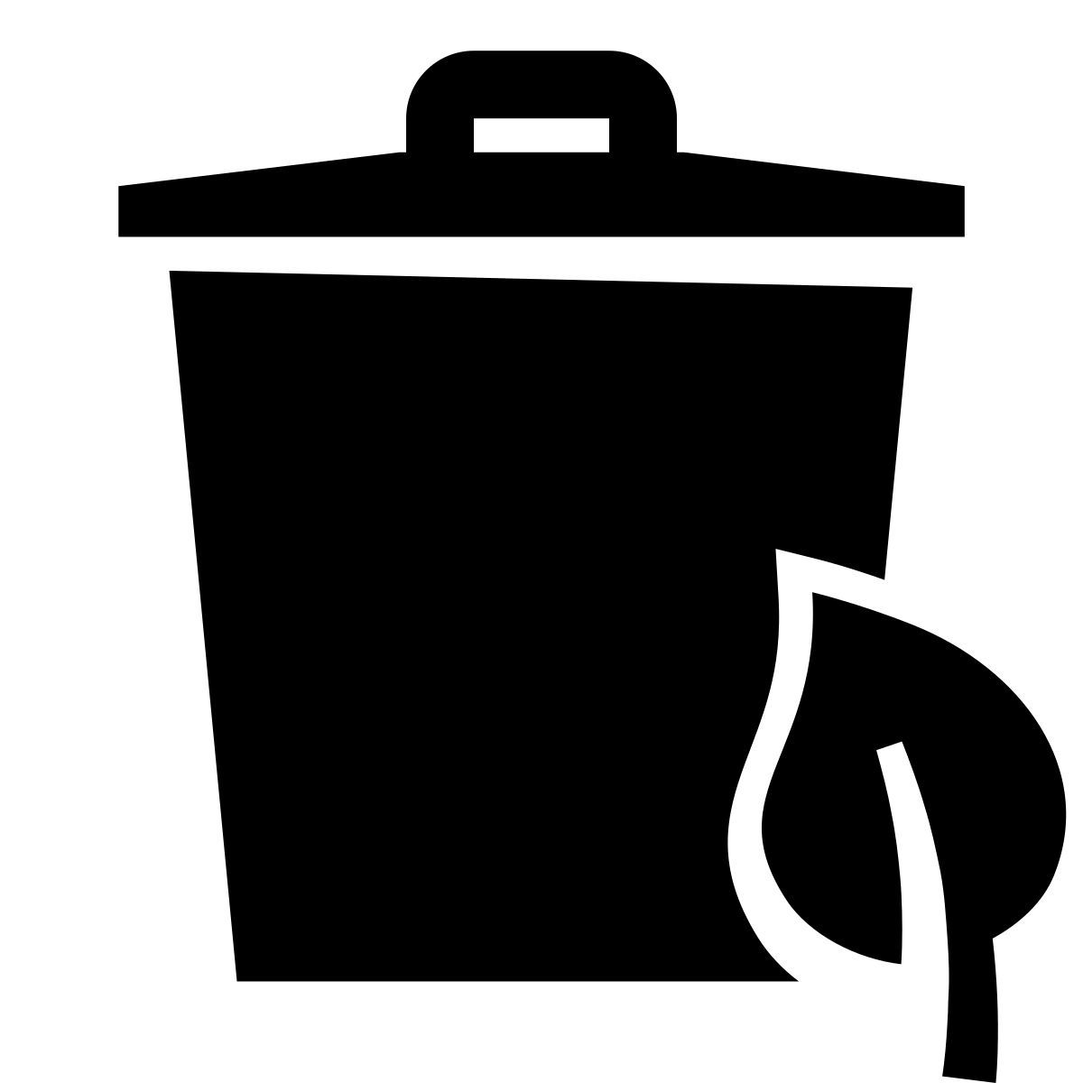 glyph neue style waste sorting icon