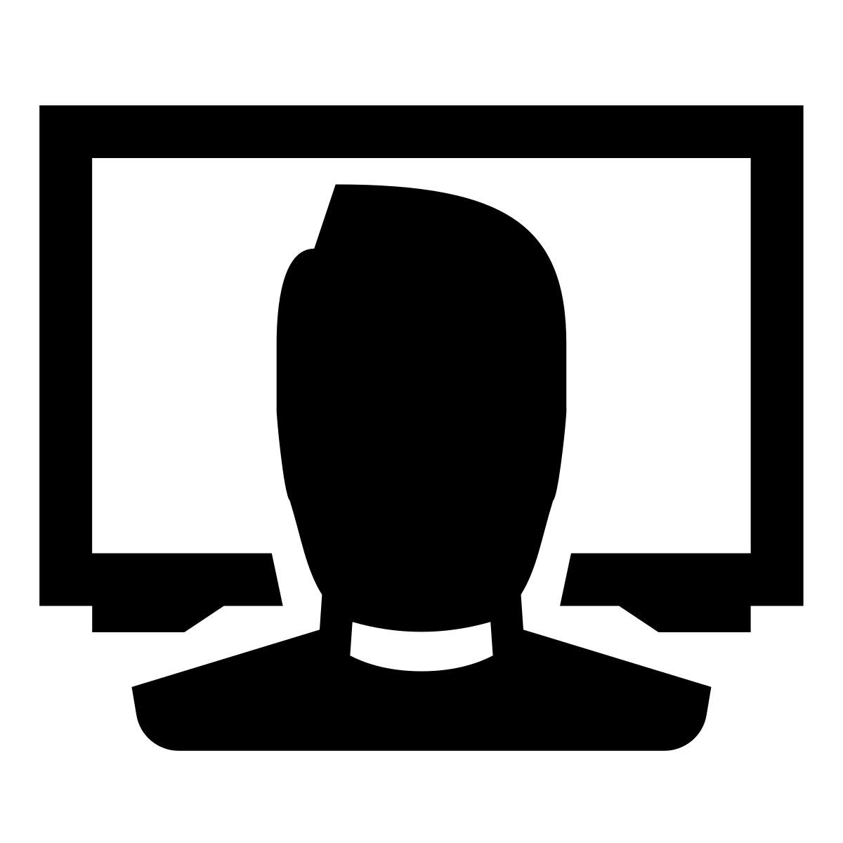 glyph neue style tv 시청 icon