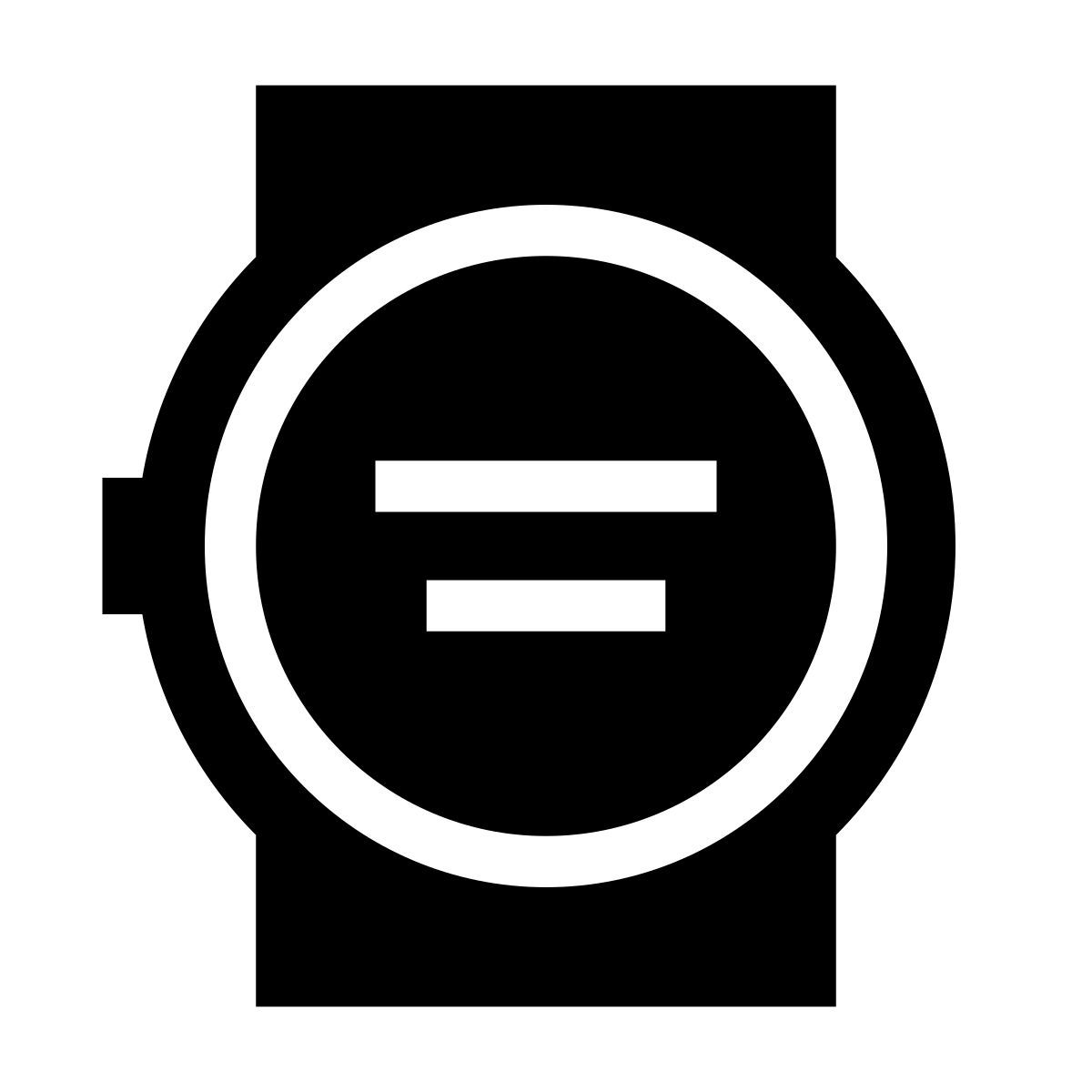 glyph neue style relojes icon