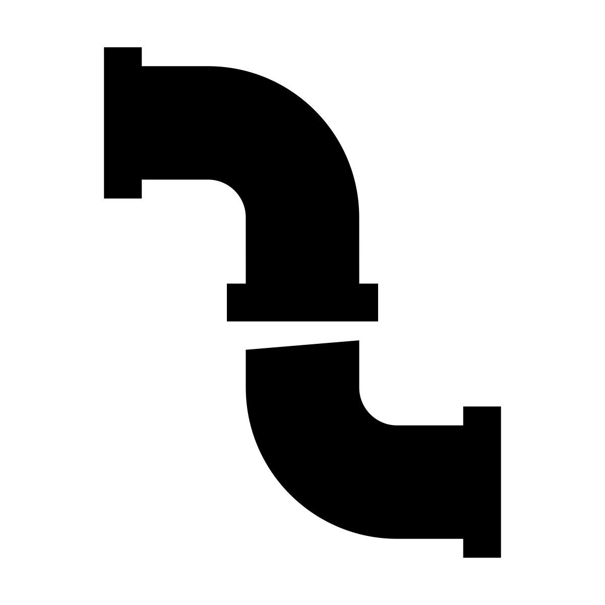 glyph neue style water pipe icon