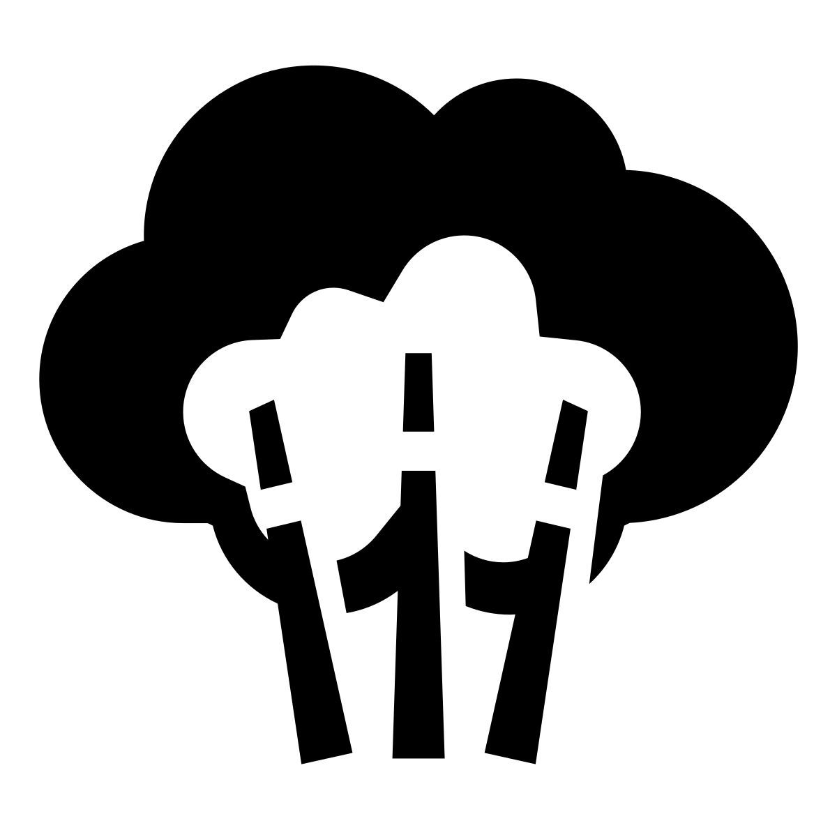 glyph neue style vapor de água icon