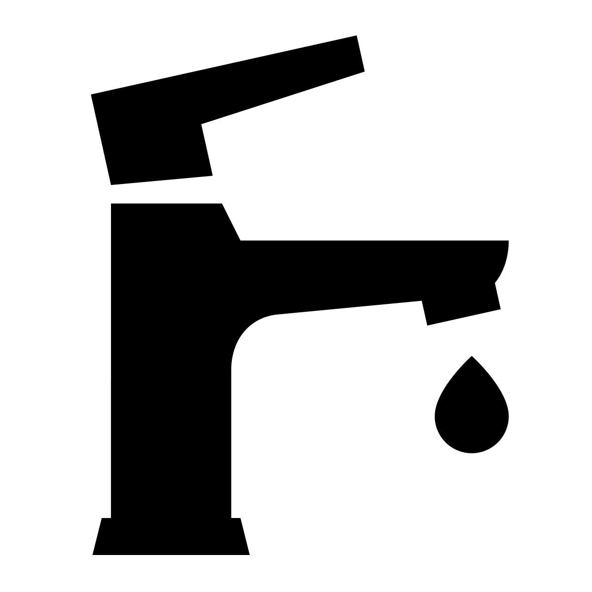 glyph neue style robinet icon