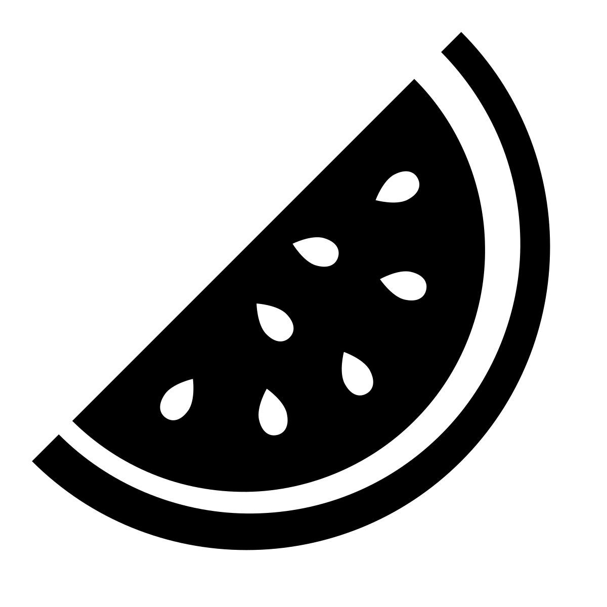 glyph neue style watermelon icon