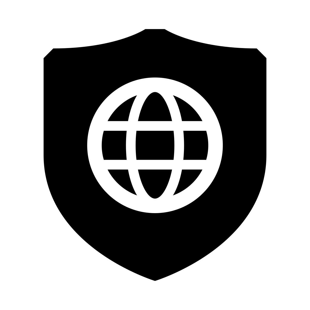 glyph neue style bouclier web icon