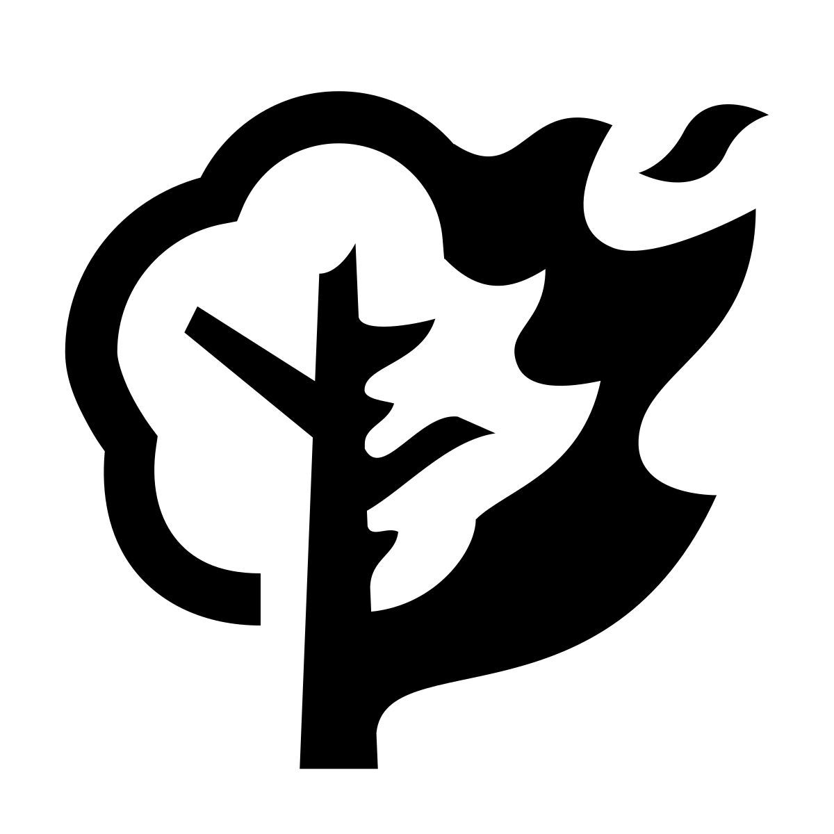 glyph neue style incendio forestal icon