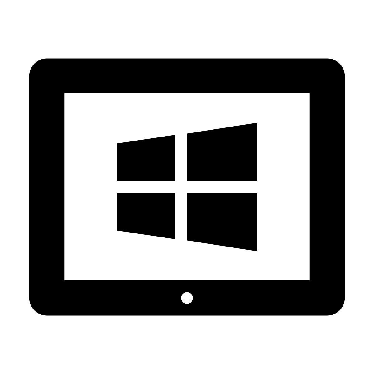 glyph neue style windows8 tablet icon
