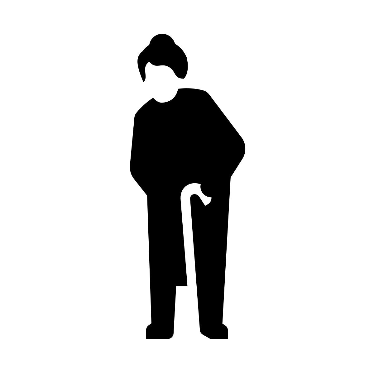 glyph neue style mujeres categoría de edad 6 icon