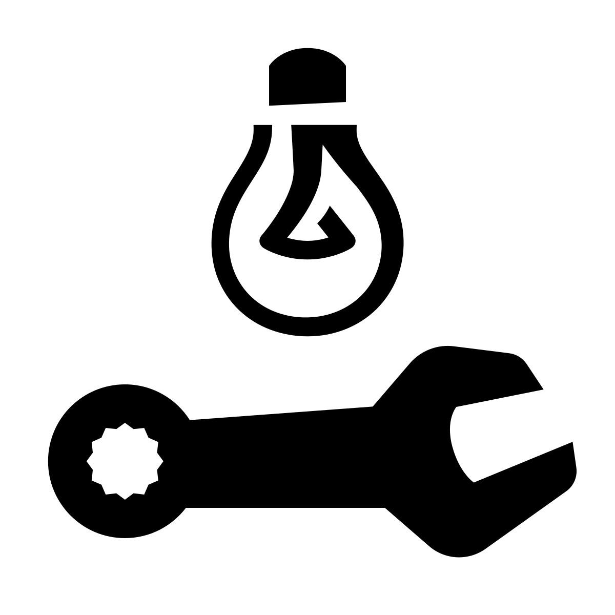 glyph neue style work light icon
