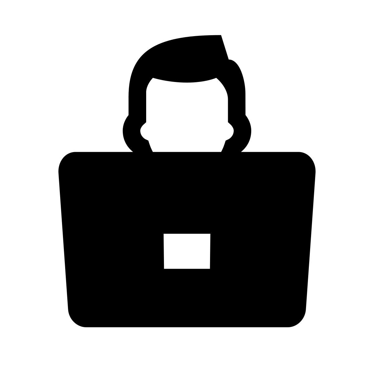 glyph neue style arbeiten mit einem laptop icon