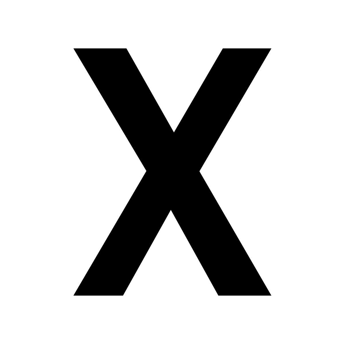 glyph neue style x icon