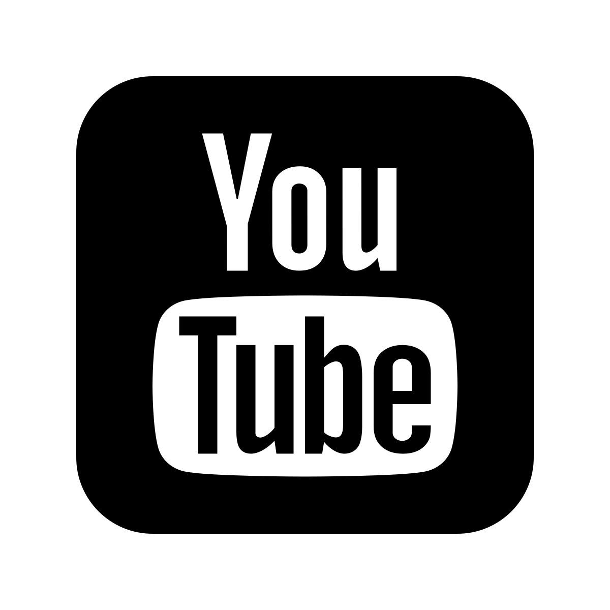 glyph neue style youtube squared icon