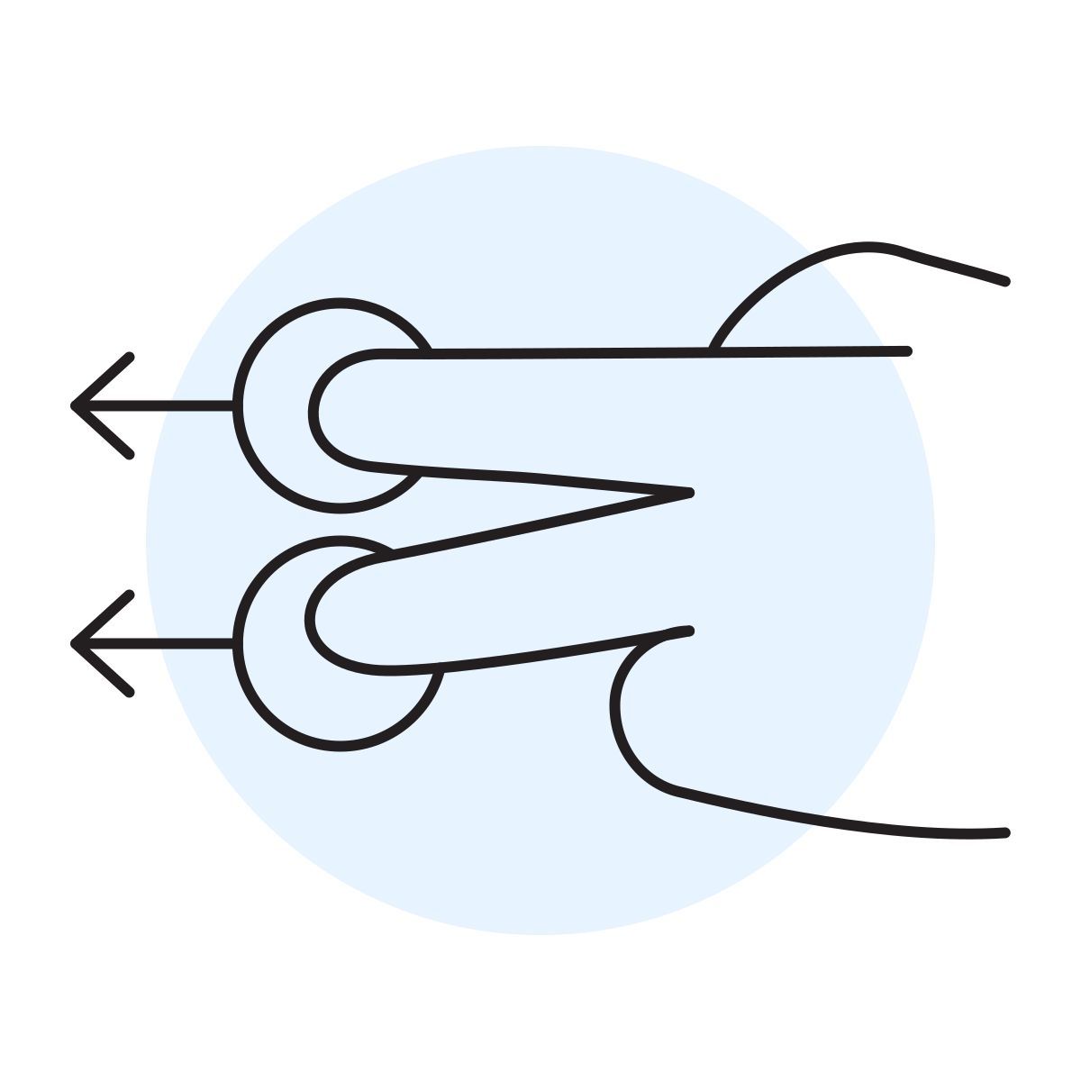 handsy style 两指向左滑动 icon