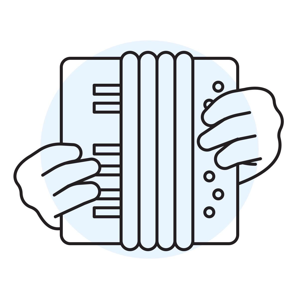 handsy style accordion icon