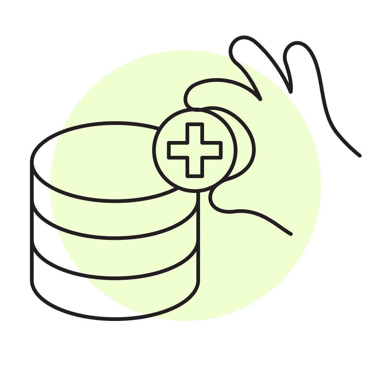 handsy style aggiungi database icon