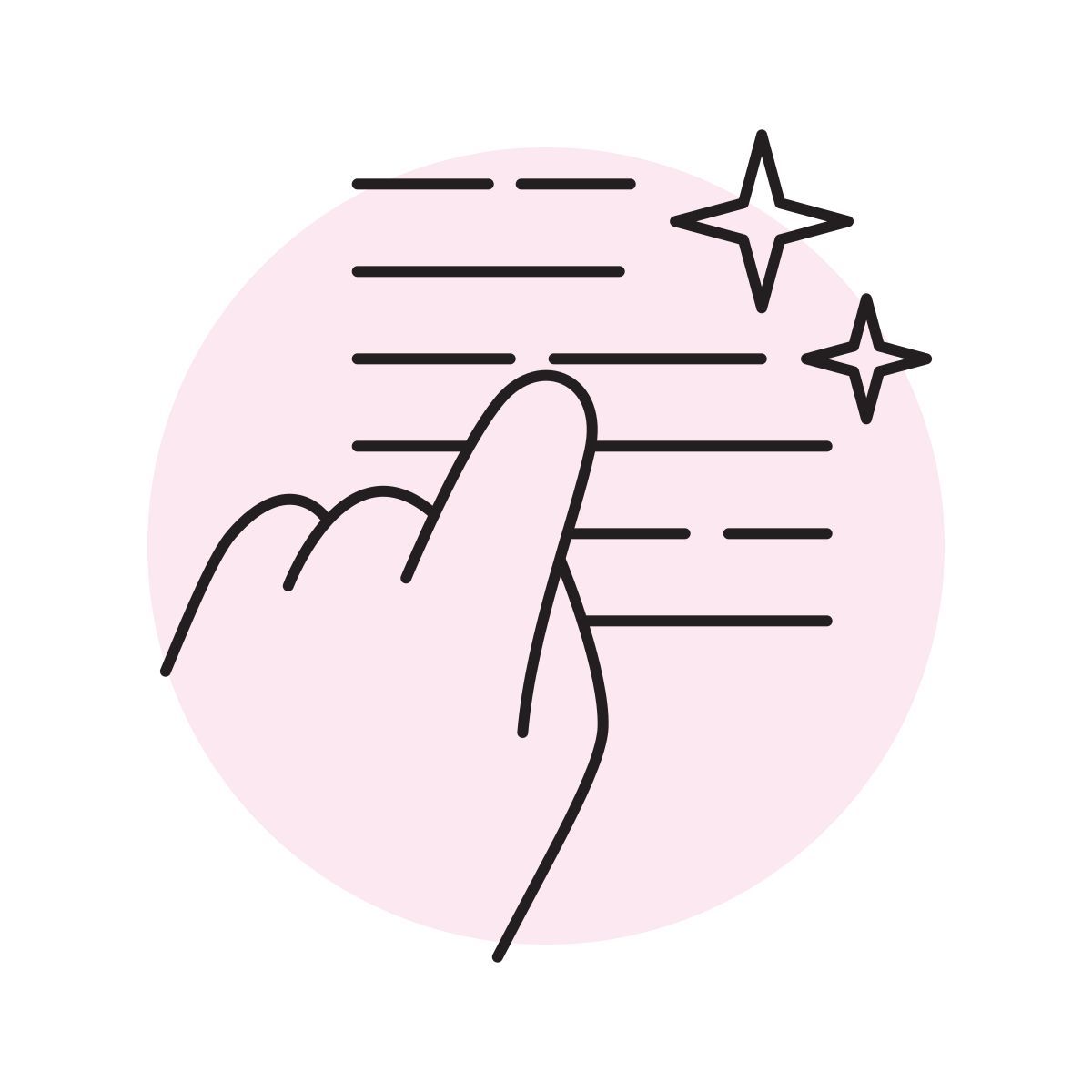 handsy style ki generierter text icon