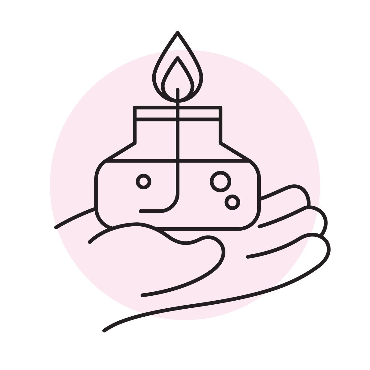 handsy style alcohol burner icon
