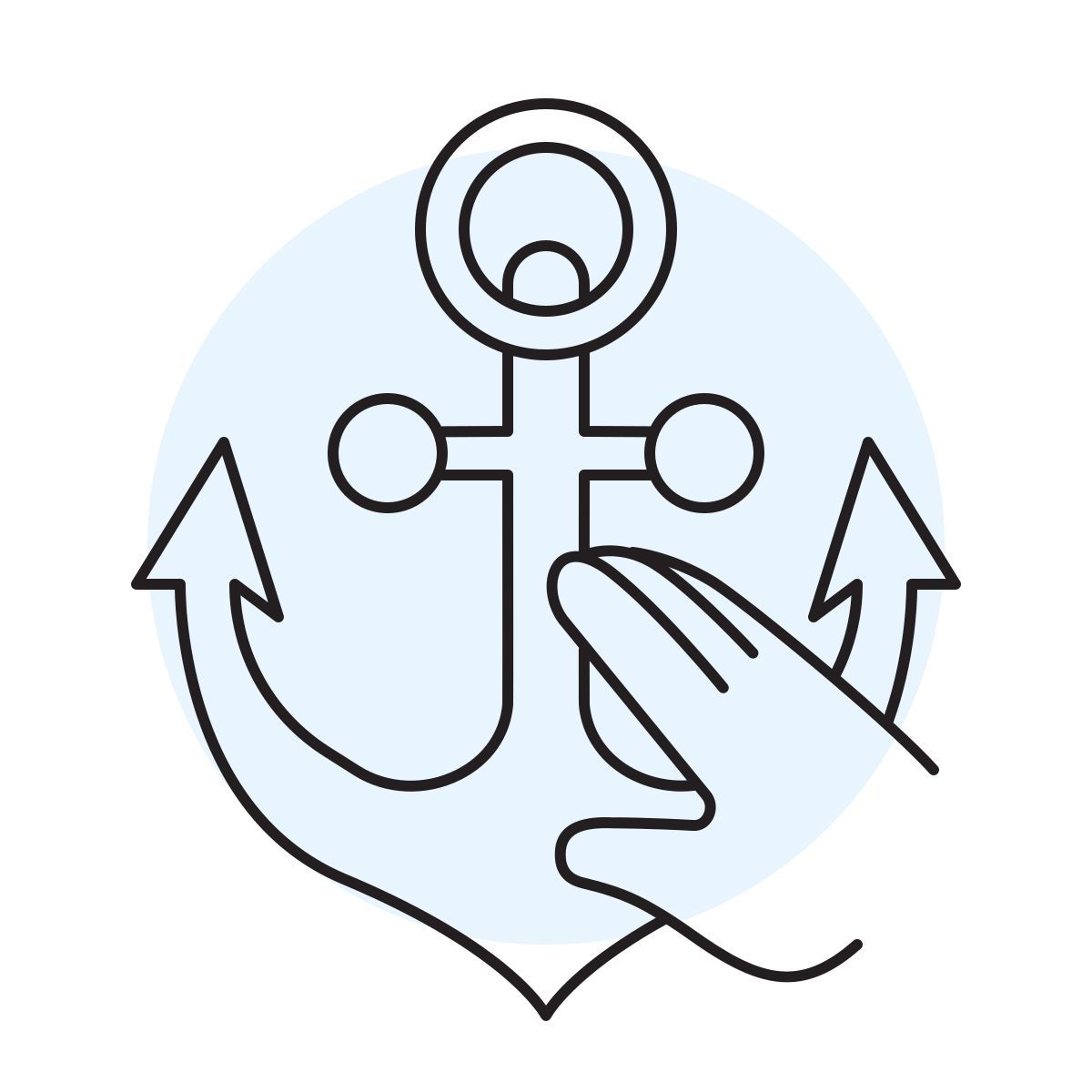 handsy style anchor icon