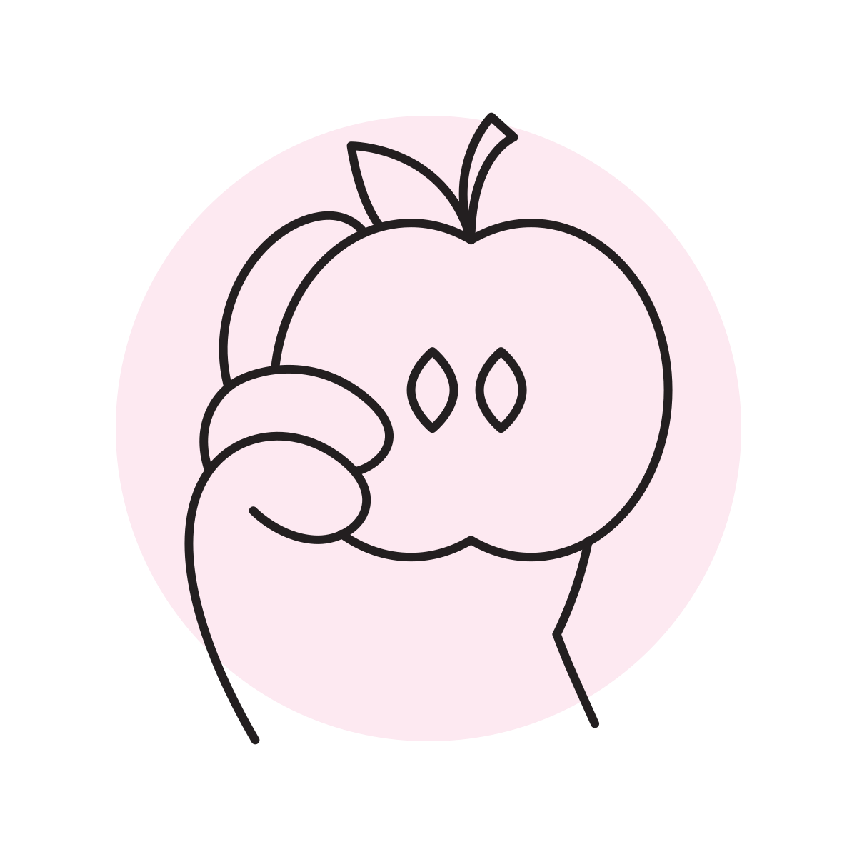 handsy style apple icon