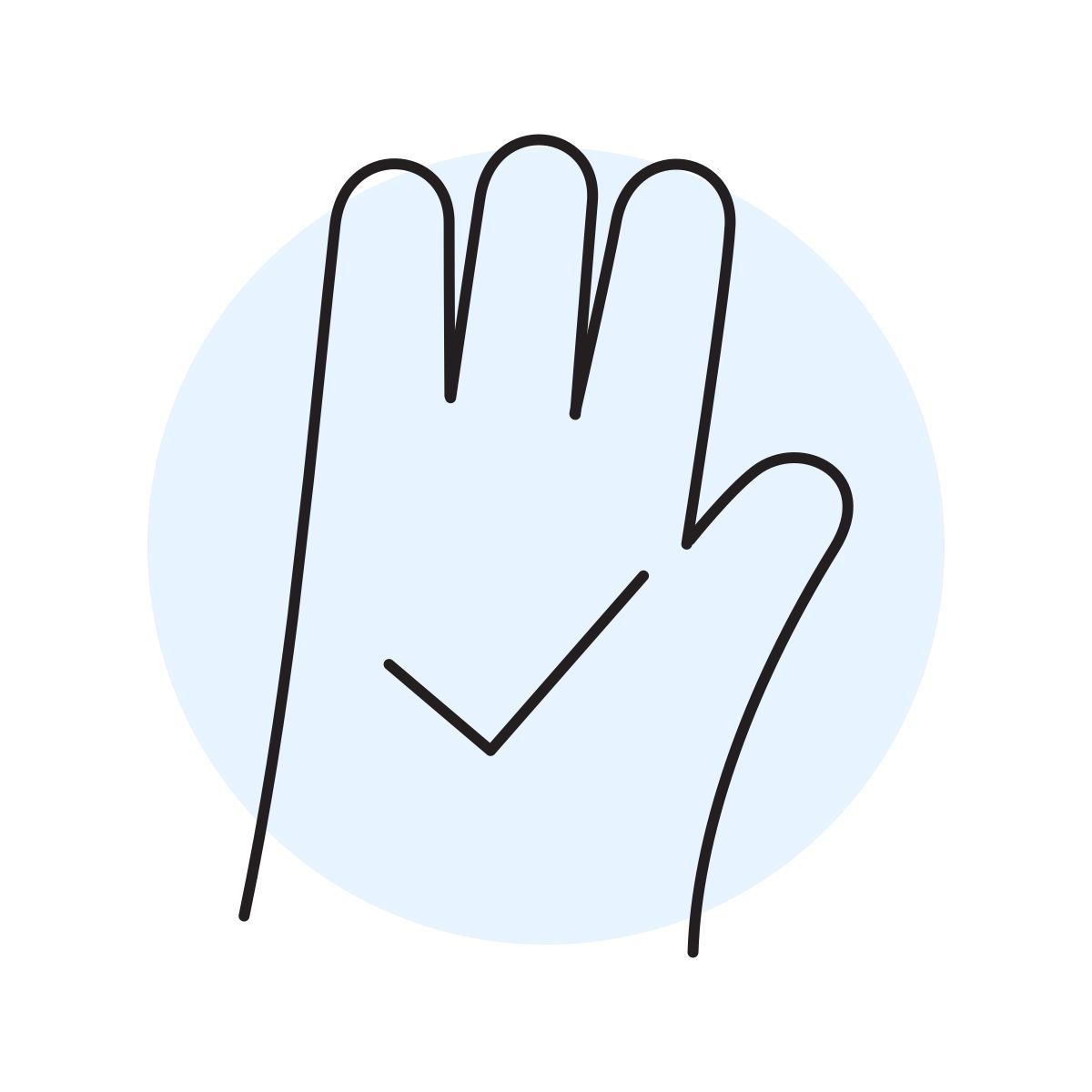 handsy style approve icon