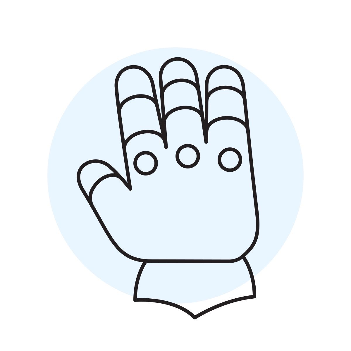 icon luva handsy estilo