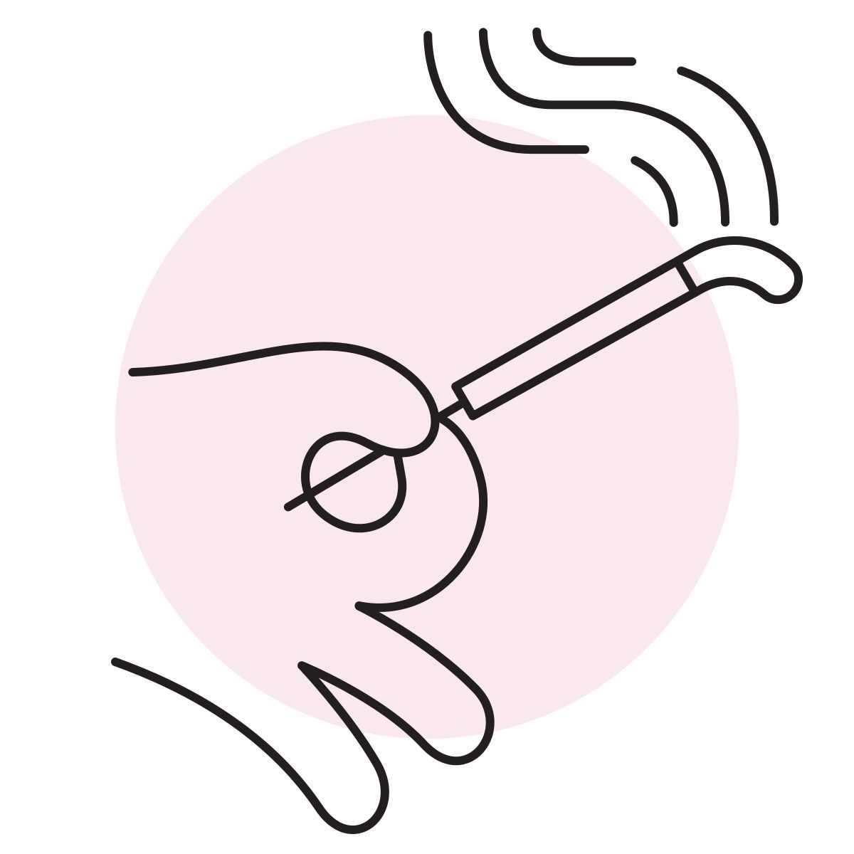 handsy style aromatic stick icon