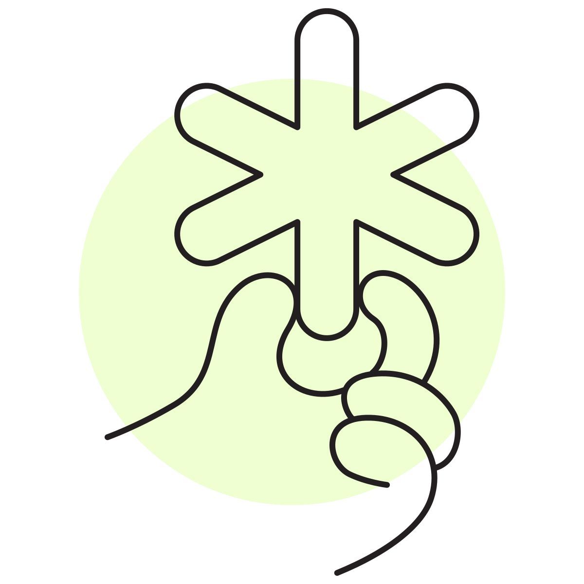 handsy style asterisk icon